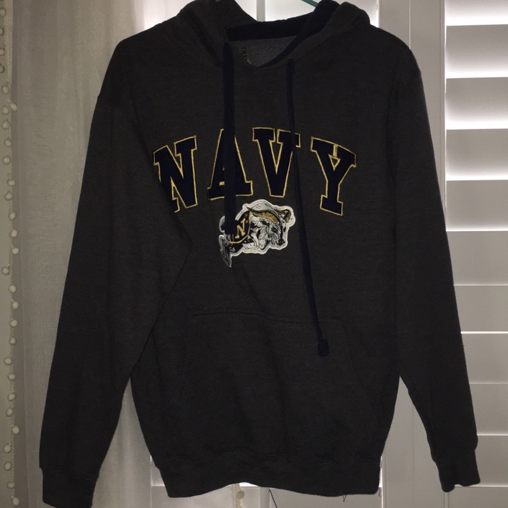 Navy hoodie sweatshirt